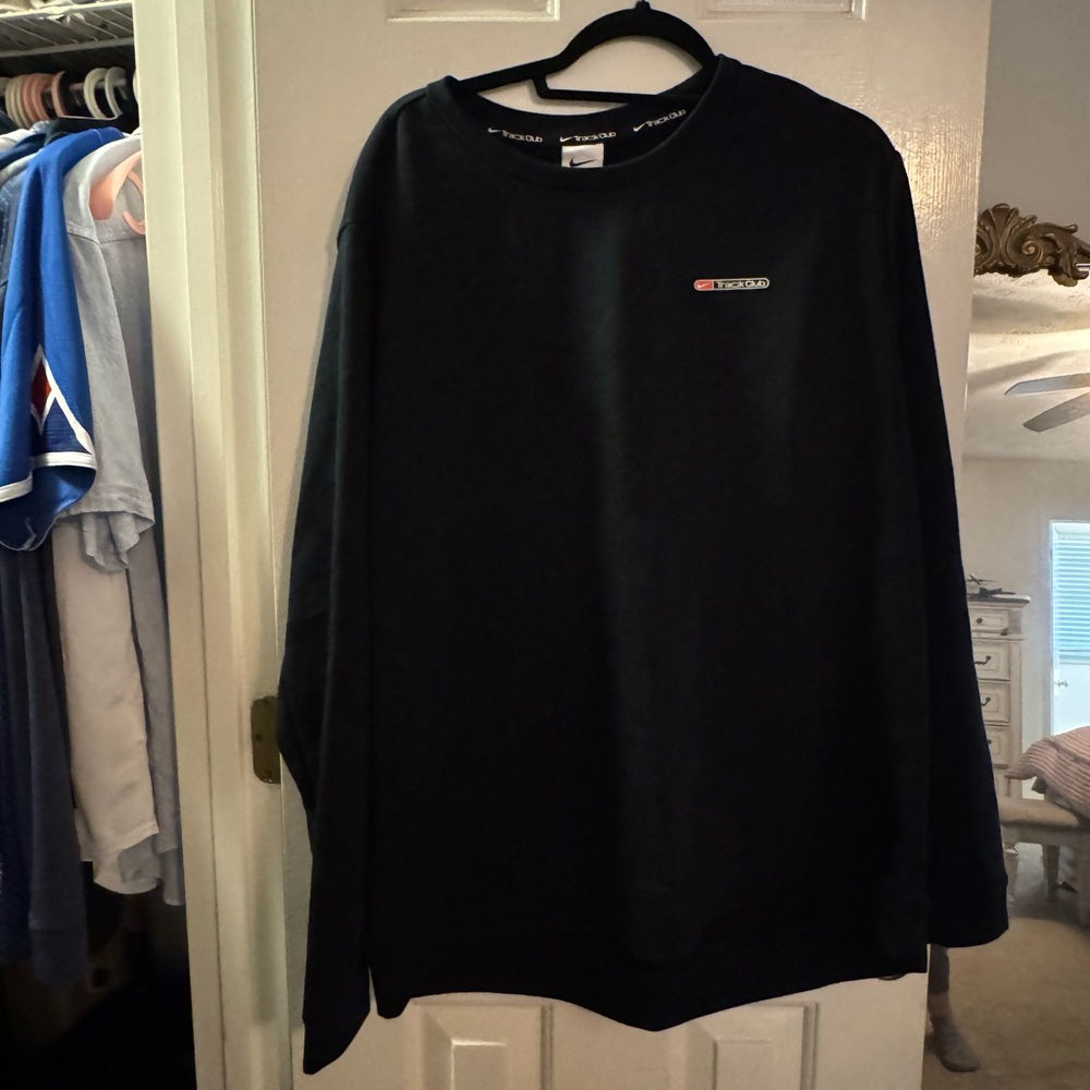 Nike Track Club Men’s Dri-FIT Long Sleeve Black XL EUC